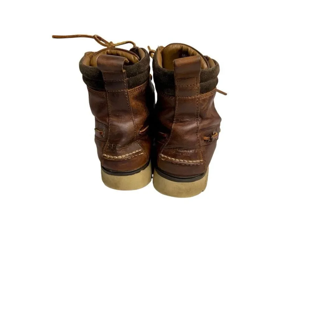Sperry brown leather original lug chukka lace up ankle boots size 7